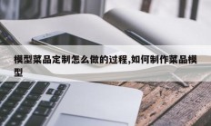 模型菜品定制怎么做的过程,如何制作菜品模型