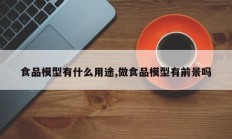 食品模型有什么用途,做食品模型有前景吗