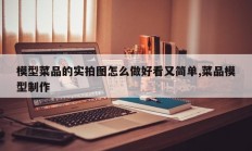 模型菜品的实拍图怎么做好看又简单,菜品模型制作
