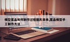 模型菜品如何制作过程图片简单,菜品模型手工制作方法
