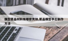 模型菜品材料有哪些类别,菜品模型手工制作方法