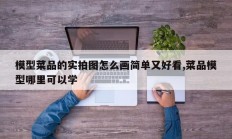 模型菜品的实拍图怎么画简单又好看,菜品模型哪里可以学